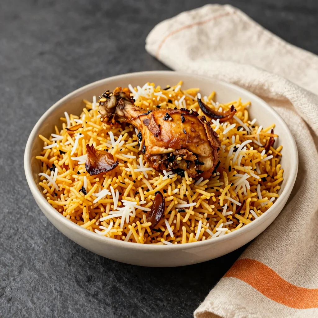 Saffron Chicken Biryani